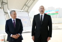 President Ilham Aliyev, President Shavkat Mirziyoyev lay foundation stone for "Uzbekistan" Park in Baku (PHOTO/VIDEO)