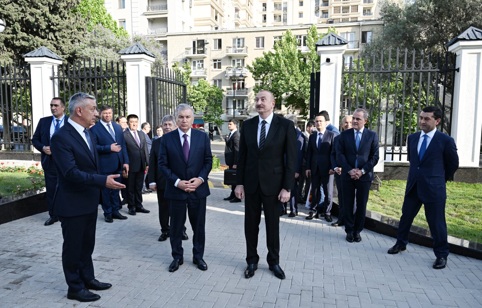 President Ilham Aliyev, President Shavkat Mirziyoyev attend opening of new building of Uzbekistan's Embassy in Baku (PHOTO/VIDEO)