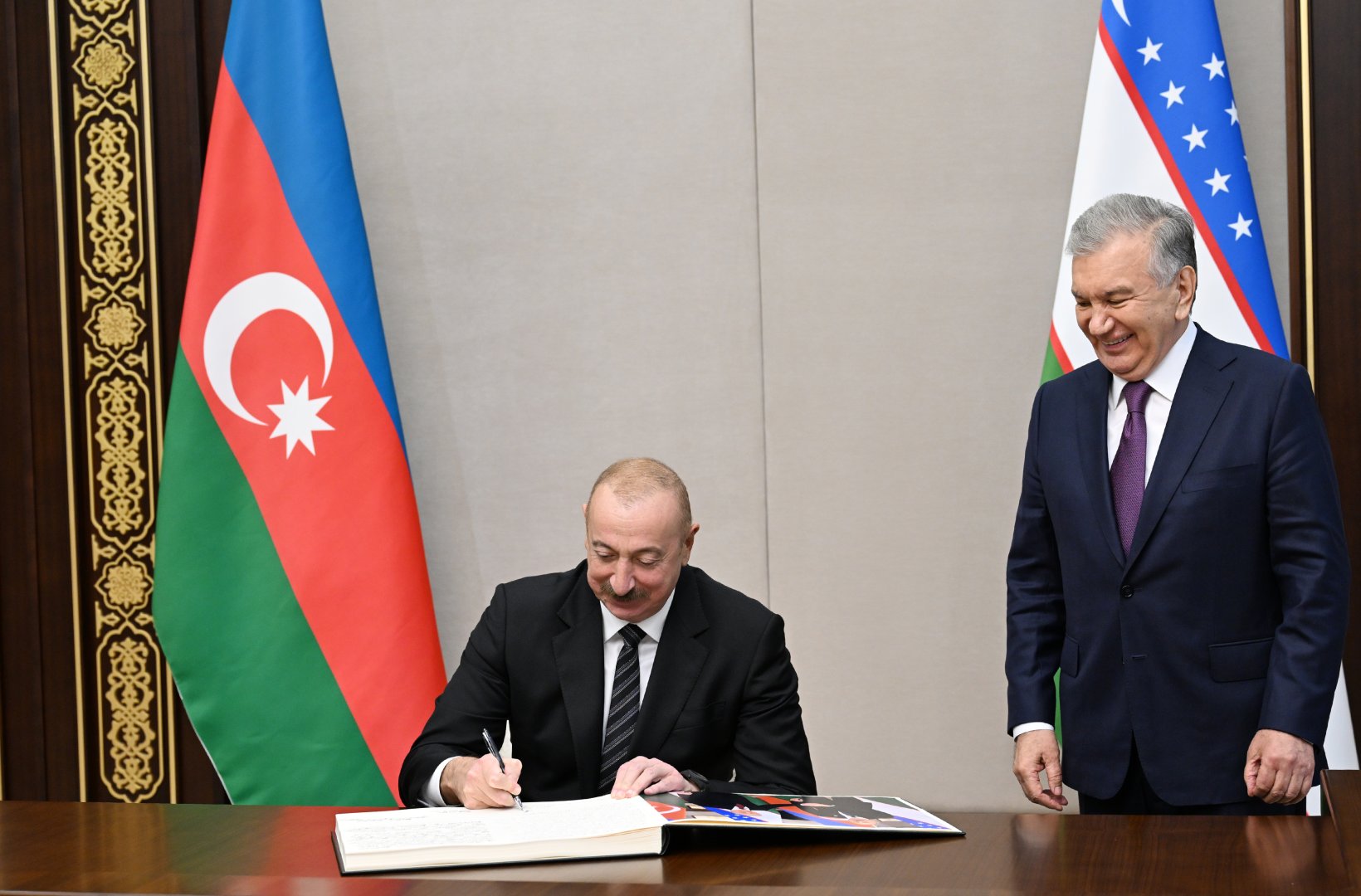 President Ilham Aliyev, President Shavkat Mirziyoyev attend opening of new building of Uzbekistan's Embassy in Baku (PHOTO/VIDEO)