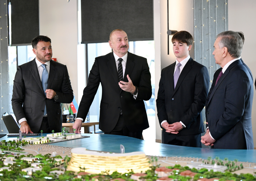 President Ilham Aliyev and President Shavkat Mirziyoyev visit Sea Breeze resort (PHOTO/VIDEO)