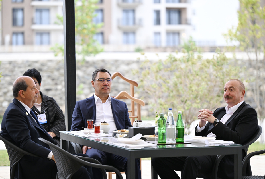 President Ilham Aliyev and ECO Summit participants watch "Victory" show of Karabakh horses at "Imarat" Complex in Aghdam (PHOTO/VIDEO)