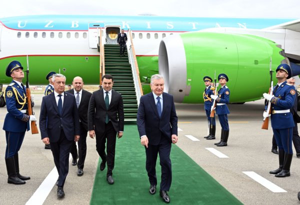 President of Uzbekistan arrives in Azerbaijan's Fuzuli district (PHOTO)