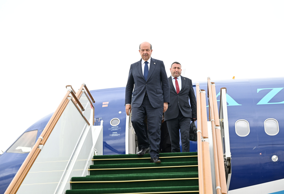 President of Turkish Republic of Northern Cyprus arrives in Azerbaijan's Fuzuli (PHOTO)
