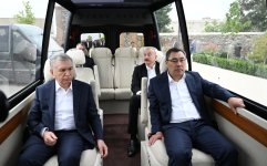 President Ilham Aliyev and ECO Summit participants watch "Victory" show of Karabakh horses at "Imarat" Complex in Aghdam (PHOTO/VIDEO)