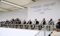 President Ilham Aliyev and ECO Summit participants watch "Victory" show of Karabakh horses at "Imarat" Complex in Aghdam (PHOTO/VIDEO)