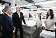 President Ilham Aliyev and President Shavkat Mirziyoyev review operations of Businesstex JV sewing factory in Khankendi (PHOTO/VIDEO)