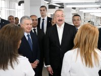 President Ilham Aliyev and President Shavkat Mirziyoyev review operations of Businesstex JV sewing factory in Khankendi (PHOTO/VIDEO)