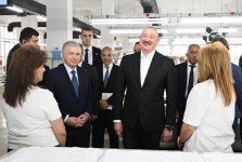 President Ilham Aliyev and President Shavkat Mirziyoyev review operations of Businesstex JV sewing factory in Khankendi (PHOTO/VIDEO)