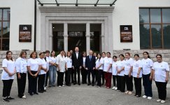 President Ilham Aliyev and President Shavkat Mirziyoyev review operations of Businesstex JV sewing factory in Khankendi (PHOTO/VIDEO)