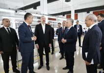 President Ilham Aliyev and President Shavkat Mirziyoyev review operations of Businesstex JV sewing factory in Khankendi (PHOTO/VIDEO)
