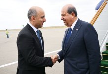 President of Turkish Republic of Northern Cyprus arrives in Azerbaijan's Fuzuli (PHOTO)