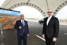 President Ilham Aliyev attends inauguration of Ahmadbayli-Fuzuli-Shusha highway (PHOTO/VIDEO)