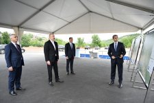 President Ilham Aliyev lays foundation stone of Khankendi Railway and Bus Terminal Complex (PHOTO/VIDEO)