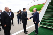 President of Uzbekistan arrives in Azerbaijan's Fuzuli district (PHOTO)