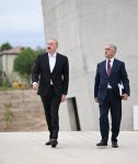 President Ilham Aliyev reviews construction works at Victory Park in Khankendi (PHOTO/VIDEO)