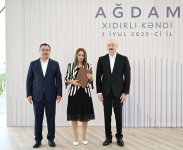 President Ilham Aliyev, President Sadyr Zhaparov attend opening ceremony of first stage of Khidirli village of Aghdam district (PHOTO/VIDEO)