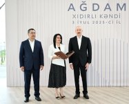 President Ilham Aliyev, President Sadyr Zhaparov attend opening ceremony of first stage of Khidirli village of Aghdam district (PHOTO/VIDEO)