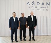 President Ilham Aliyev, President Sadyr Zhaparov attend opening ceremony of first stage of Khidirli village of Aghdam district (PHOTO/VIDEO)