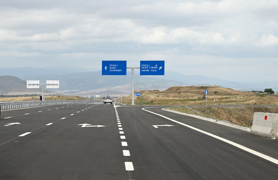 President Ilham Aliyev attends inauguration of Ahmadbayli-Fuzuli-Shusha highway