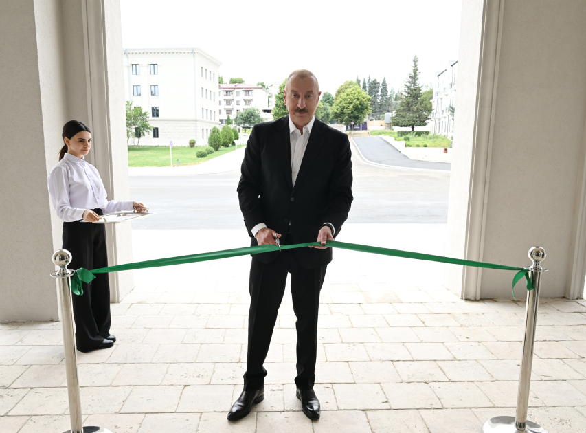 President Ilham Aliyev attends opening of Khankendi Congress Center (PHOTO)