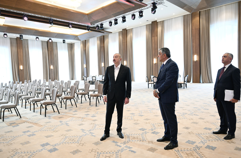 President Ilham Aliyev attends opening of Khankendi Congress Center (PHOTO)