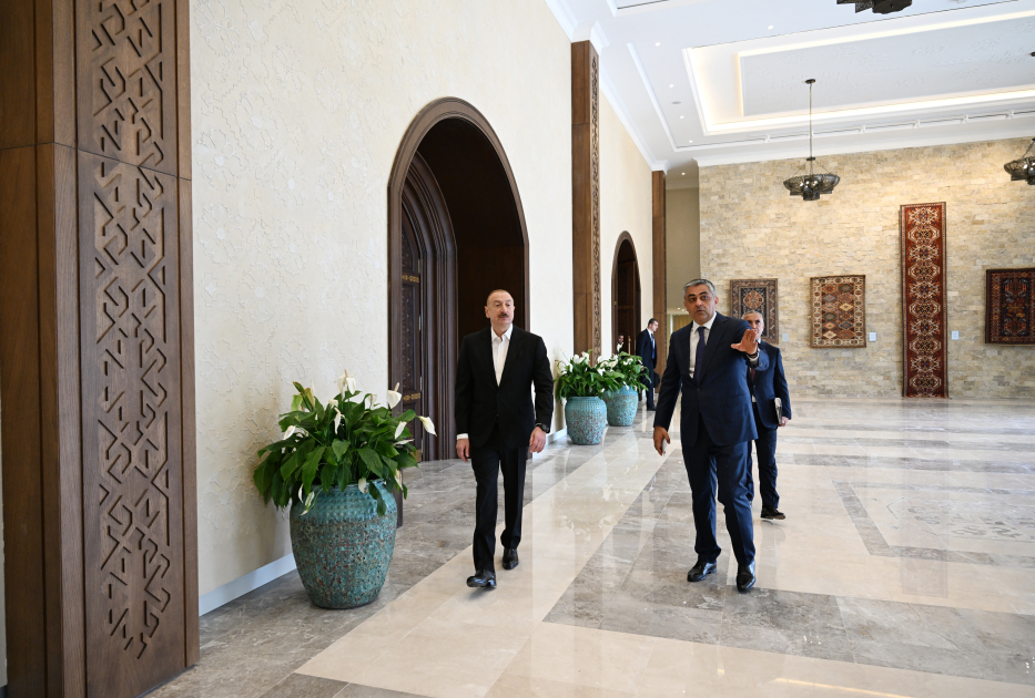 President Ilham Aliyev attends opening of Khankendi Congress Center (PHOTO)