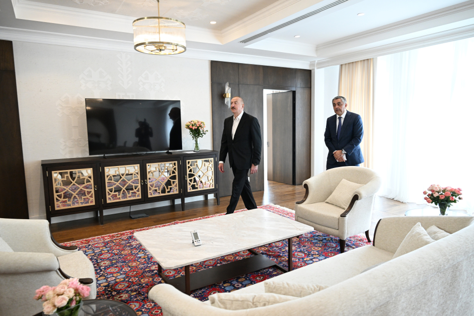 President Ilham Aliyev attends opening of Khankendi Congress Center (PHOTO)