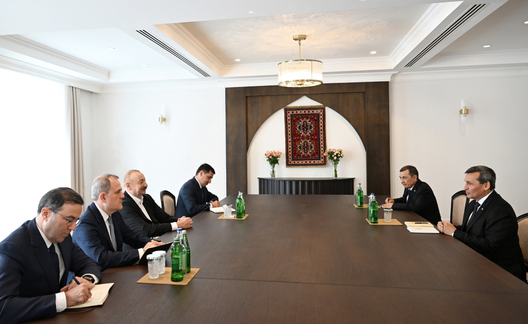 President Ilham Aliyev receives Deputy Chairman of Turkmenistan’s Cabinet of Ministers in Khankendi (PHOTO)