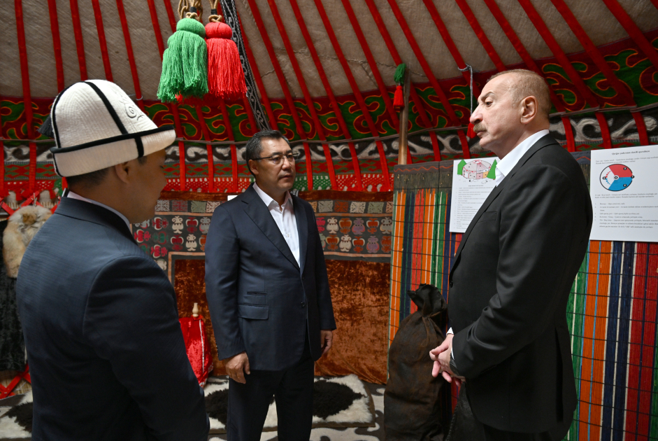 President Ilham Aliyev, President Sadyr Zhaparov attend opening ceremony of first stage of Khidirli village of Aghdam district (PHOTO/VIDEO)