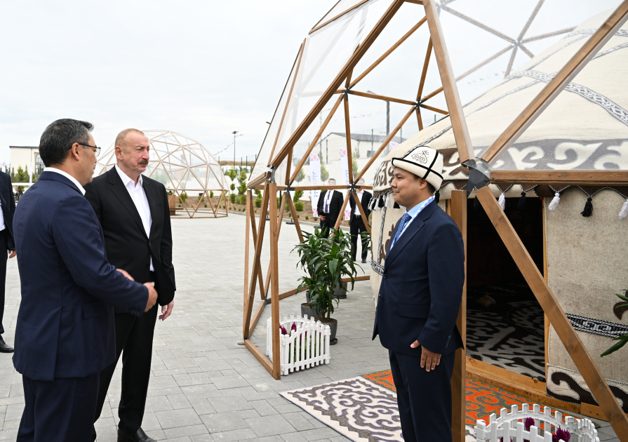 President Ilham Aliyev, President Sadyr Zhaparov attend opening ceremony of first stage of Khidirli village of Aghdam district (PHOTO/VIDEO)