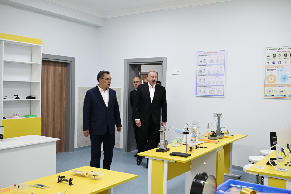 President Ilham Aliyev, President Sadyr Zhaparov attend opening ceremony of first stage of Khidirli village of Aghdam district (PHOTO/VIDEO)