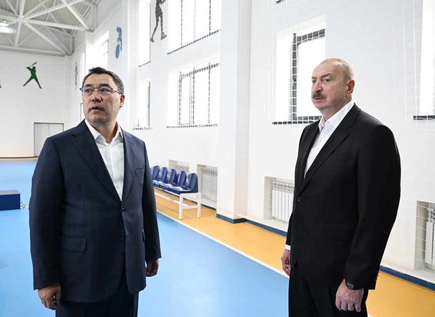 President Ilham Aliyev, President Sadyr Zhaparov attend opening ceremony of first stage of Khidirli village of Aghdam district (PHOTO/VIDEO)