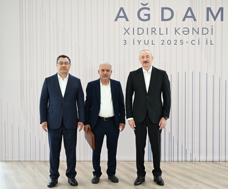 President Ilham Aliyev, President Sadyr Zhaparov attend opening ceremony of first stage of Khidirli village of Aghdam district (PHOTO/VIDEO)