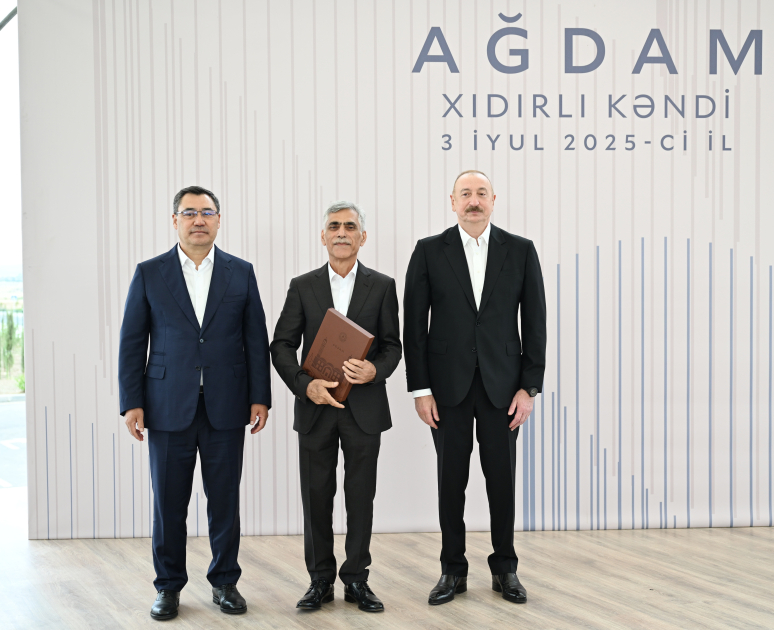 President Ilham Aliyev, President Sadyr Zhaparov attend opening ceremony of first stage of Khidirli village of Aghdam district (PHOTO/VIDEO)