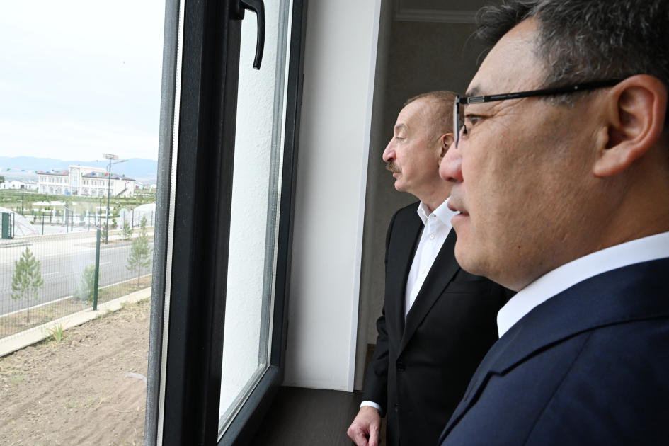 President Ilham Aliyev, President Sadyr Zhaparov attend opening ceremony of first stage of Khidirli village of Aghdam district (PHOTO/VIDEO)
