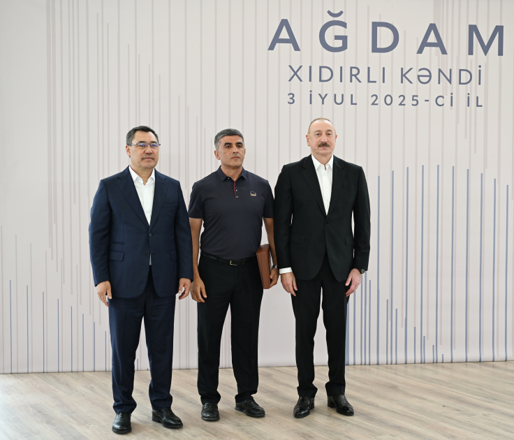 President Ilham Aliyev, President Sadyr Zhaparov attend opening ceremony of first stage of Khidirli village of Aghdam district (PHOTO/VIDEO)