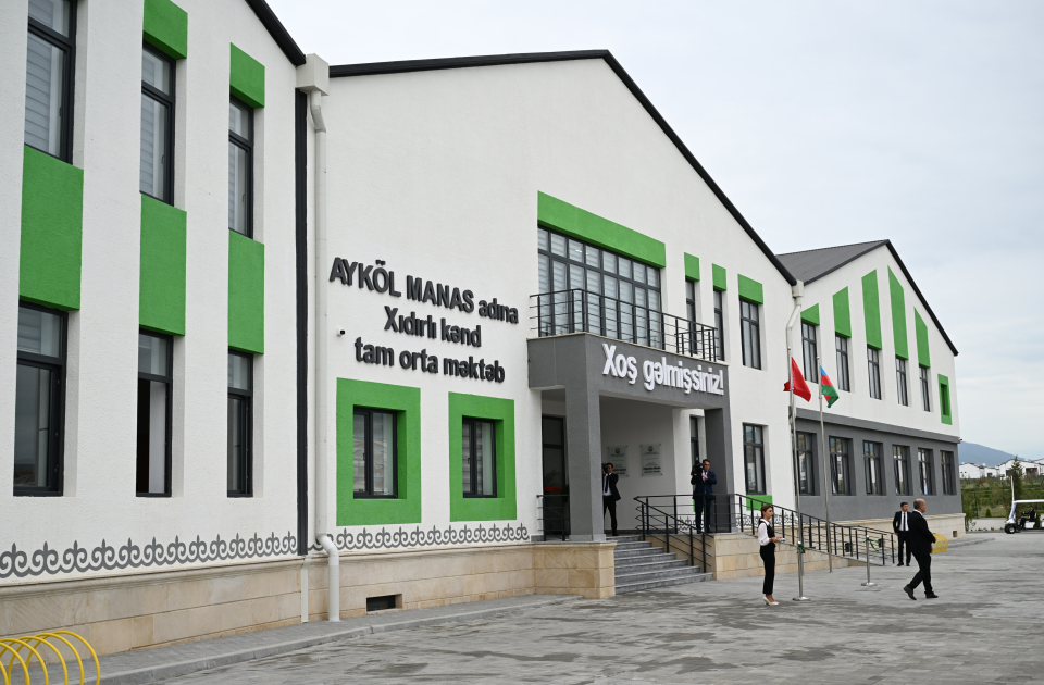 President Ilham Aliyev, President Sadyr Zhaparov attend opening ceremony of first stage of Khidirli village of Aghdam district (PHOTO/VIDEO)