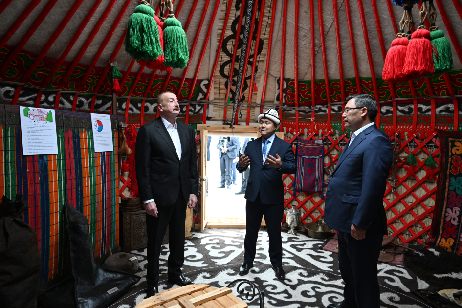 President Ilham Aliyev, President Sadyr Zhaparov attend opening ceremony of first stage of Khidirli village of Aghdam district (PHOTO/VIDEO)