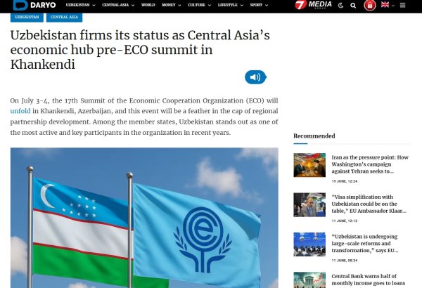 Trend’s coverage in spotlight of regional media: Central Asia and ECO strategy (PHOTO)