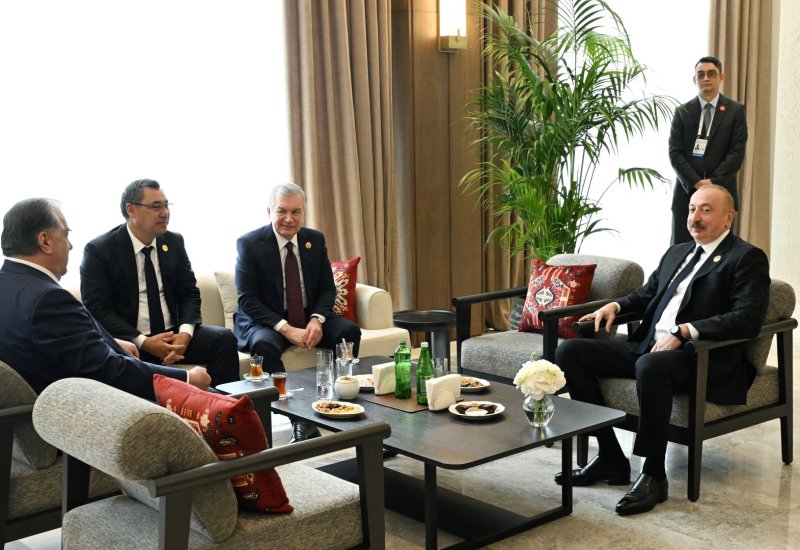 President Ilham Aliyev, ECO Summit leaders gathered over tea in Khankendi (PHOTO/VIDEO)
