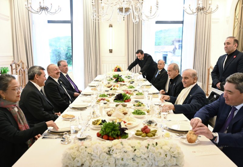 Official lunch held in Shusha on behalf of President Ilham Aliyev in honor of participants of 17th Summit of ECO (PHOTO)