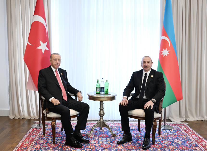 President Ilham Aliyev meets with Turkish President Recep Tayyip Erdoğan in Khankendi (PHOTO/VIDEO)