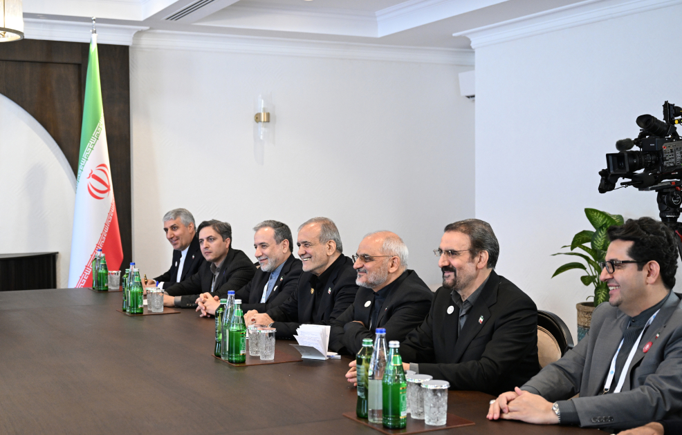 President Ilham Aliyev, President Masoud Pezeshkian hold meeting in Khankendi (PHOTO)