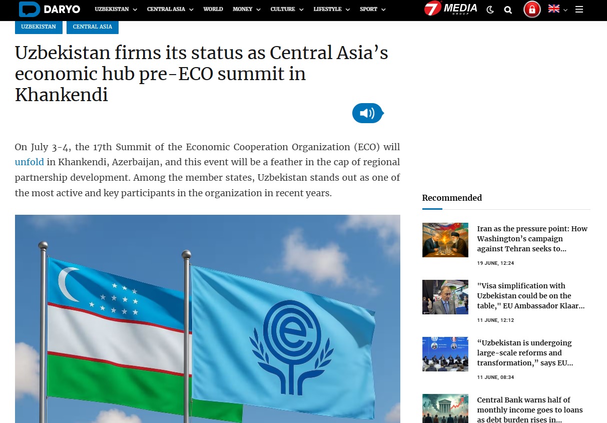Trend’s coverage in spotlight of regional media: Central Asia and ECO strategy (PHOTO)