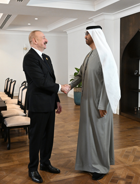 President Ilham Aliyev receives UAE Minister of Industry and Advanced Technology in Khankendi (PHOTO)