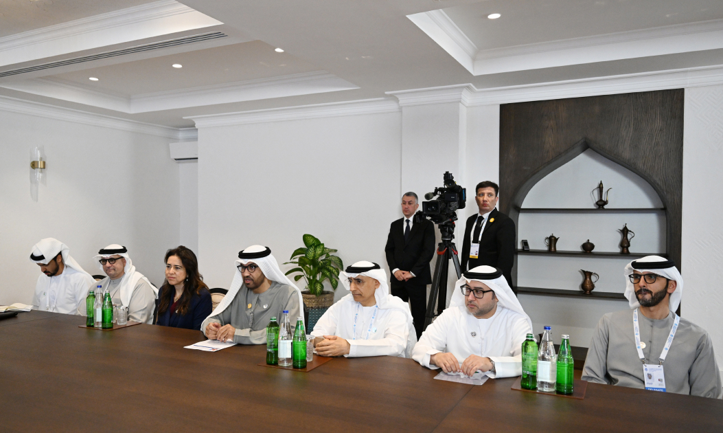 President Ilham Aliyev receives UAE Minister of Industry and Advanced Technology in Khankendi (PHOTO)