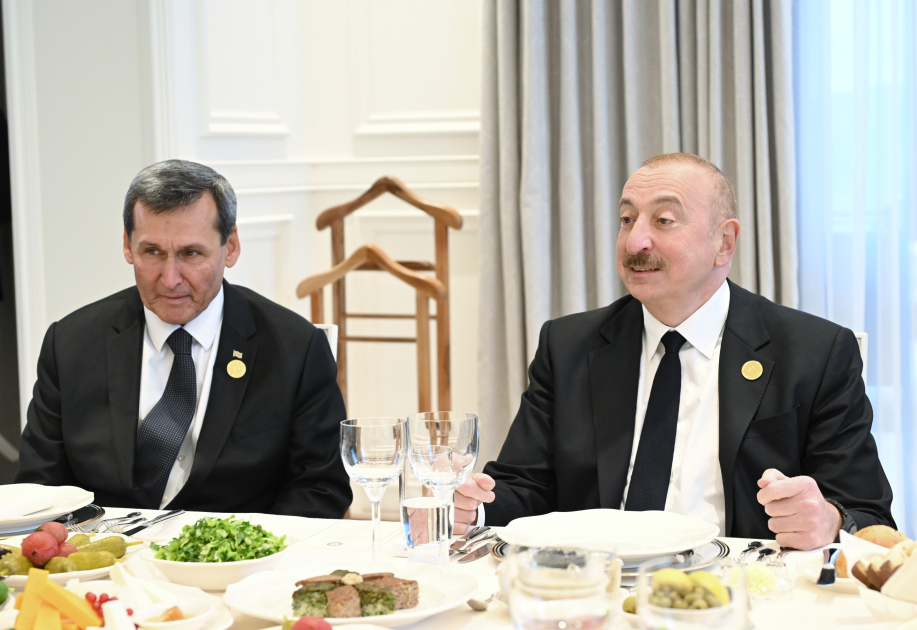 Official lunch held in Shusha on behalf of President Ilham Aliyev in honor of participants of 17th Summit of ECO (PHOTO)