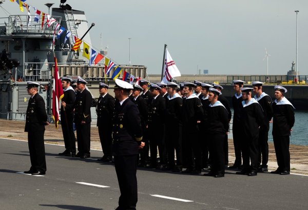 Latvia assumes command of NATO mine countermeasures group in Belgium