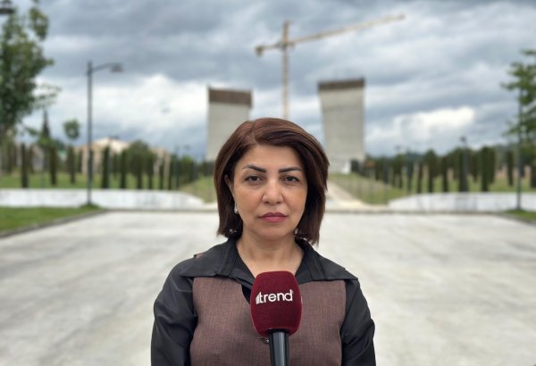 Construction of Victory Park in Azerbaijan's Khankendi continues at rapid pace