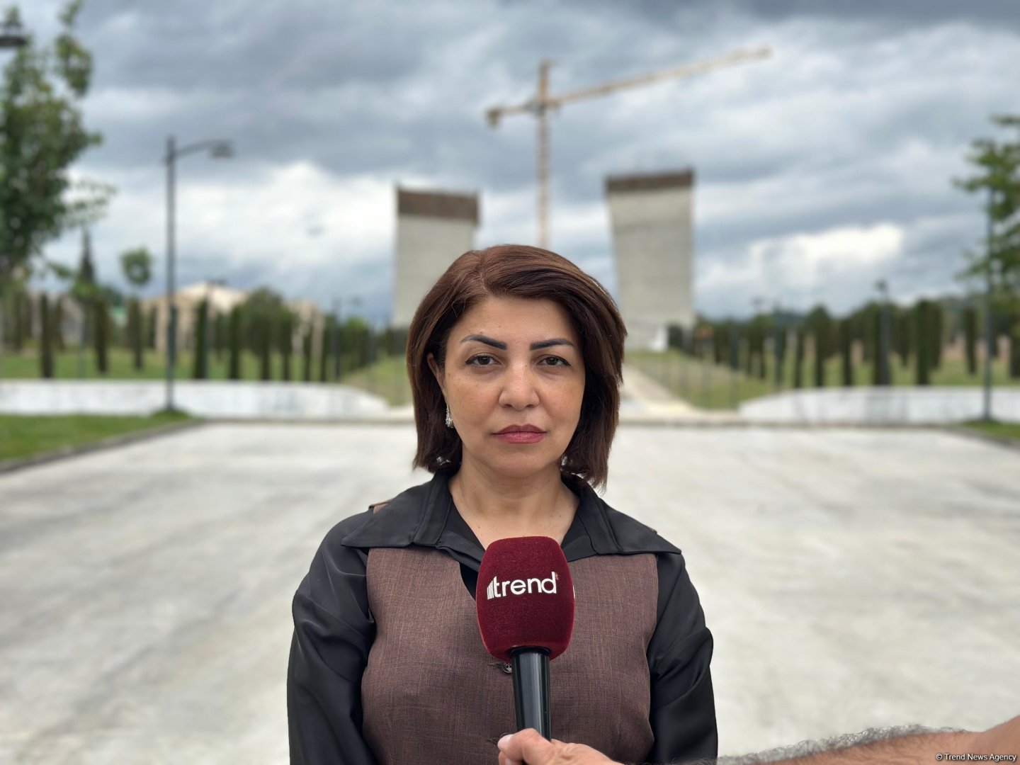 Construction of Victory Park in Azerbaijan's Khankendi continues at rapid pace